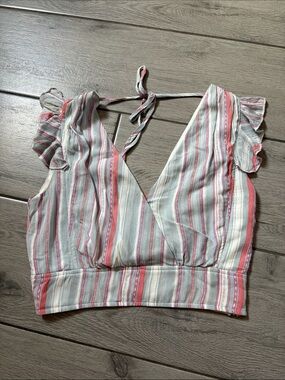 Mi Ami striped crop top